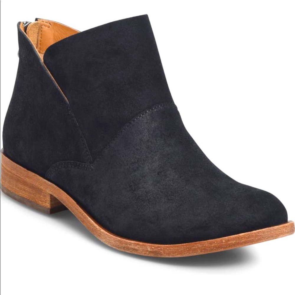 Kork-Ease Ryder Ankle Boot Black Suede Size 6